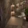 30mm Slate Effect Shower Trays Includes Waste - Grey - closeup