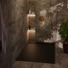 30mm Slate Effect Shower Trays Includes Waste - Black - closeup