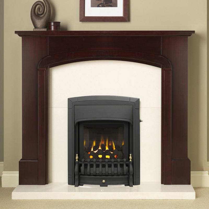 Valor "Dream" Black Slimline Inset Homeflame Gas Fire - Insitu