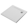 45mm Low Profile Rectangular Trays Includes Chrome Waste - 760mm to 1500mm (W) - Corner Waste Location (18 Sizes)