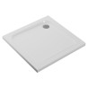 45mm Low Profile Rectangular Trays Includes Chrome Waste - 760mm to 1500mm (W) - Corner Waste Location (18 Sizes)