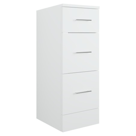 Kanazawa 300mm (w) 3 Drawer Base Unit - White Gloss