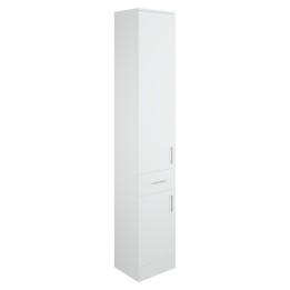 Kanazawa 300mm (w) 2 Door 1 Drawer Tall Unit - White Gloss