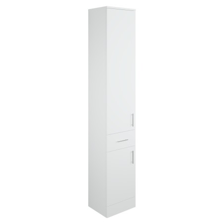 Kanazawa 300mm (w) 2 Door 1 Drawer Tall Unit - White Gloss