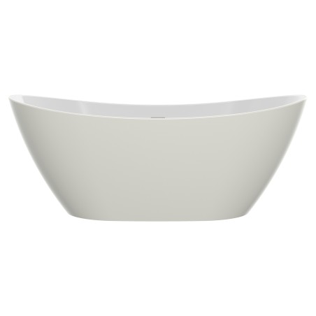 Lancer Latte Freestanding Double Ended Luxury Bath & Chrome Integrated Waste - 1700mm(l) x 780mm(w) x 690mm(h)