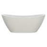 Lancer Latte Freestanding Double Ended Luxury Bath & Chrome Integrated Waste - 1700mm(l) x 780mm(w) x 690mm(h)