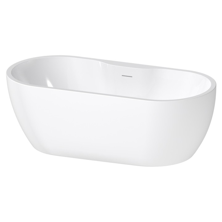 Freestanding Double Ended Luxury Bath & Integrated Waste - 1655mm(l) x 745mm(w) x 580mm(h)