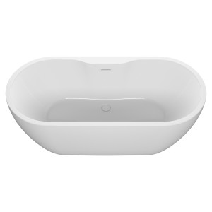 Freestanding Double Ended Luxury Bath & Integrated Waste - 1655mm(l) x 745mm(w) x 580mm(h)