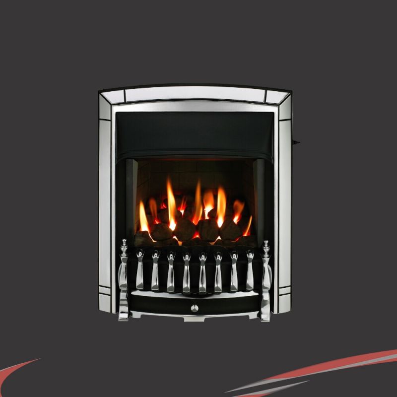 Valor "Dream" Chrome Slimline Full Depth Homeflame Gas Fire