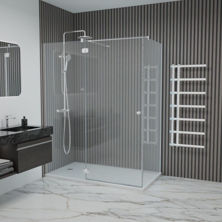 Grey Oak - Waterproof PVC Slatted Decorative Interior Wall Panels - 300mm (w) x 2600mm (h)
