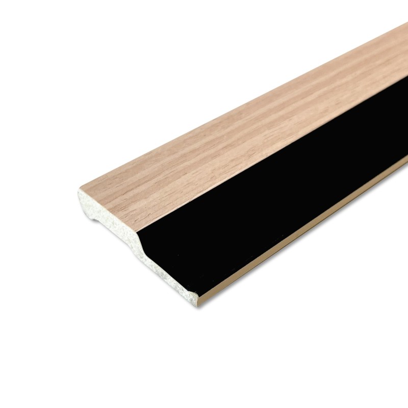 Beech - Waterproof PVC Slatted Decorative Interior Wall Panels - 300mm (w) x 2600mm (h)
