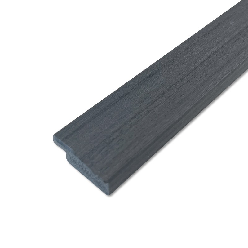 Charcoal - Waterproof PVC Slatted Decorative Interior Wall Panels - 300mm (w) x 2600mm (h)