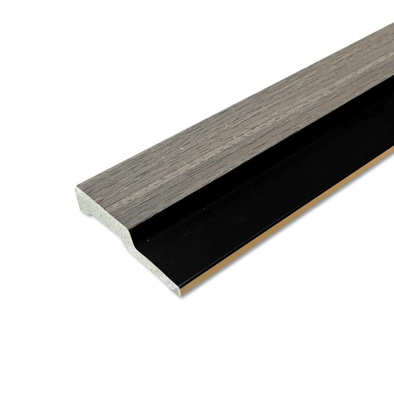 Grey Oak - Waterproof PVC Slatted Decorative Interior Wall Panels - 300mm (w) x 2600mm (h)