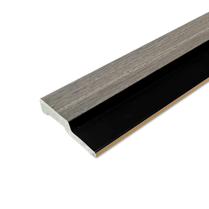 Grey Oak - Waterproof PVC Slatted Decorative Interior Wall Panels - 300mm (w) x 2600mm (h)