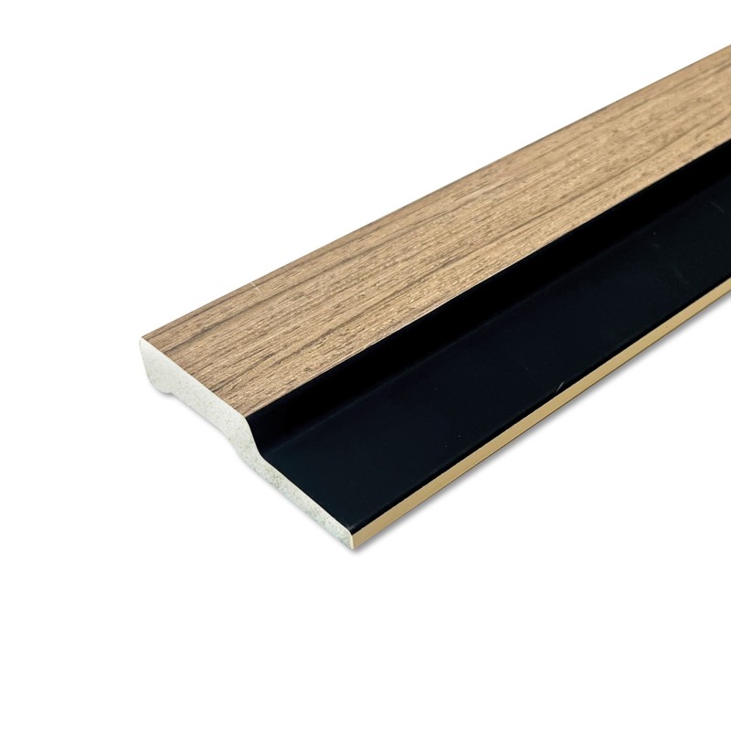 Natural Oak - Waterproof PVC Slatted Decorative Interior Wall Panels - 300mm (w) x 2600mm (h)