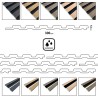 Walnut - Waterproof PVC Slatted Decorative Interior Wall Panels - 300mm (w) x 2600mm (h)