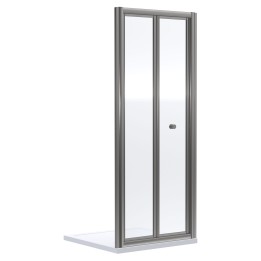 Brushed Pewter Rene 6mm Bi-Fold Shower Door