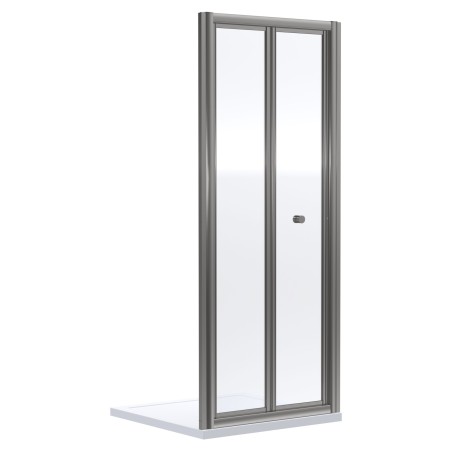 Brushed Pewter Rene 6mm Bi-Fold Shower Door