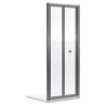 Brushed Pewter Rene 6mm Bi-Fold Shower Door