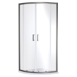 Brushed Pewter Rene 6mm Quadrant Shower Enclosures - 2 Sizes
