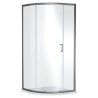 Brushed Pewter Rene 6mm Single Door Quadrant Shower Enclosure - 900mm
