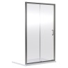 Brushed Pewter Rene 6mm Sliding Shower Doors