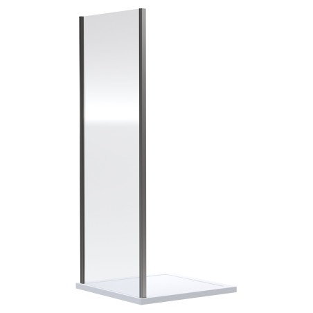 700mm to 1000mm (w) Rene Brushed Pewter 6mm Side Panels for Shower Enclosures - 5 Sizes