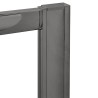 1900mm (H) Brushed Pewter Profile Extension Kit for Rene Enclosures