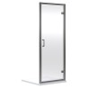 Brushed Pewter Rene 6mm Hinged Shower Door