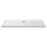 40mm Low Profile Rectangular Shower Trays Includes Waste - White