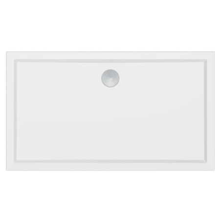 40mm Low Profile Rectangular Shower Trays Includes Waste - White