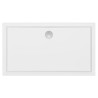 40mm Low Profile Rectangular Shower Trays Includes Waste - White