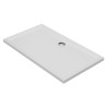 40mm Low Profile Rectangular Shower Trays Includes Waste - White