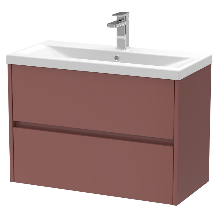Havana 800mm Wall Hung Double Drawer Vanity Units