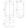 Havana 500mm Freestanding Cupboard Vanity Units