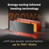 AENO Smart LED Wifi Grey Glass Infrared Reversible Panel Heater 700W