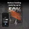 AENO Smart LED Wifi Grey Glass Infrared Reversible Panel Heater 700W