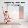 AENO Smart LED Wifi Grey Glass Infrared Reversible Panel Heater 700W