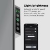 AENO Smart LED Wifi Grey Glass Infrared Reversible Panel Heater 700W