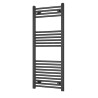 500mm  x 1200mm  Straight Gunmetal Heated Bathroom Towel Rail