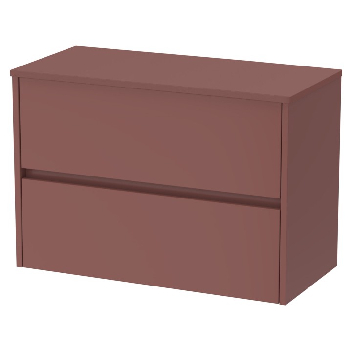 Havana 800mm Wall Hung Double Drawer Worktop Vanity Units