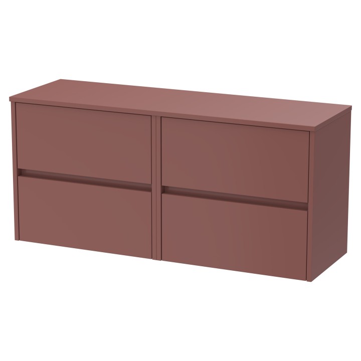 Havana 1200mm Wall Hung Four Drawer Double Basin Worktop Vanity Units