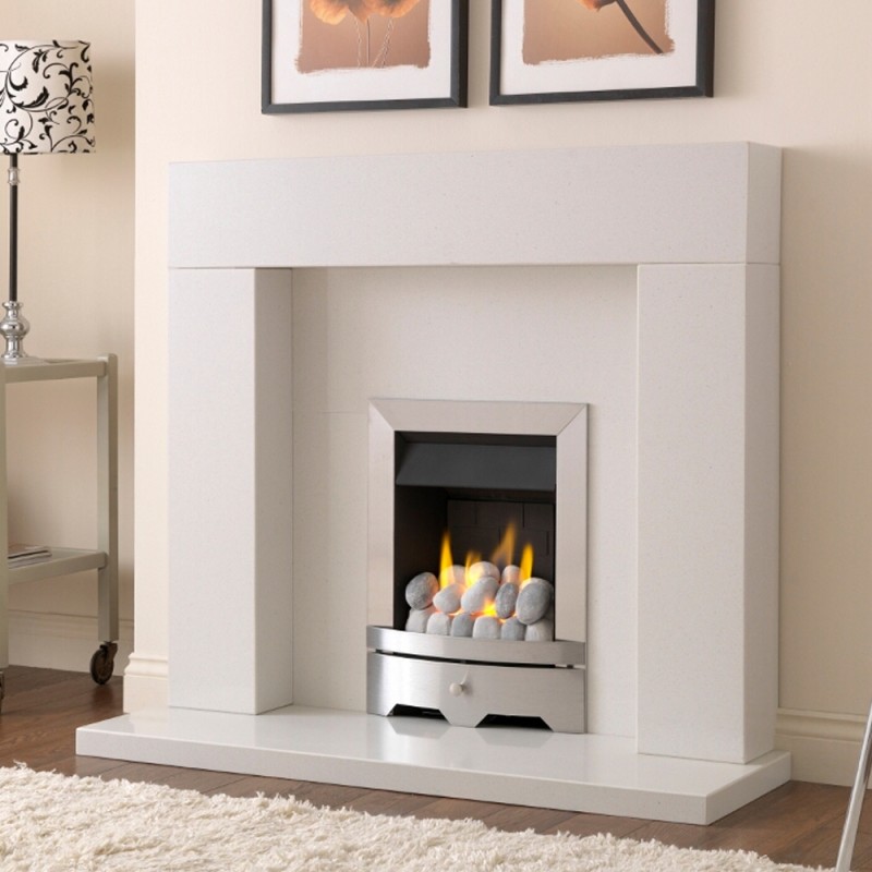 Valor "Seattle" Steel Slimline Inset Homeflame Gas Fire - Insitu