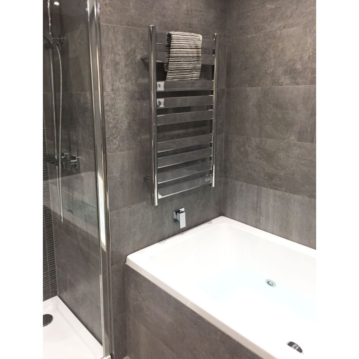 500mm x 950mm Ruthin Chrome Towel Rail