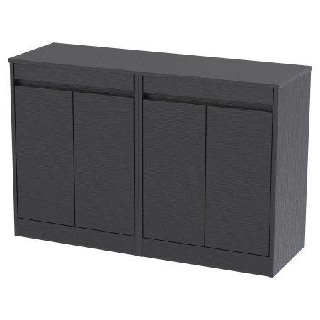 Havana 1200mm Freestanding Double Countertop Cupboard Vanity Units