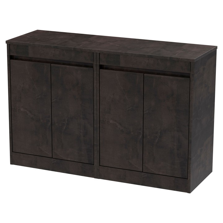Havana 1200mm Freestanding Double Countertop Cupboard Vanity Units