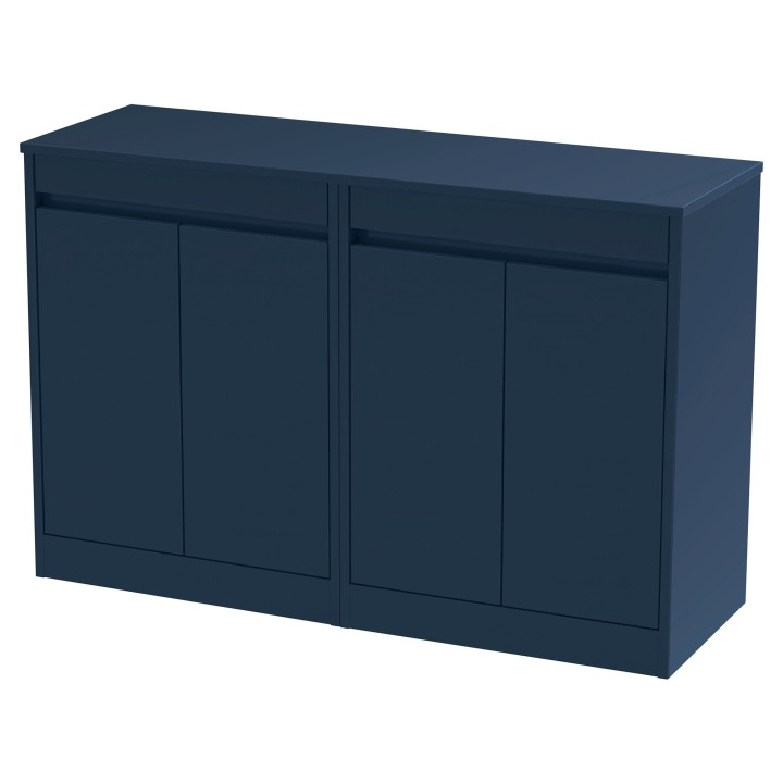 Havana 1200mm Freestanding Double Countertop Cupboard Vanity Units