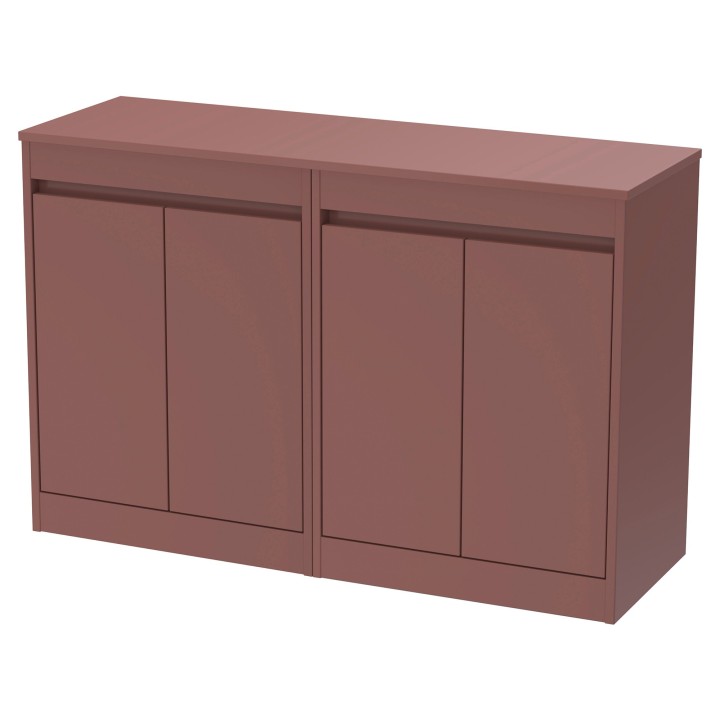 Havana 1200mm Freestanding Double Countertop Cupboard Vanity Units