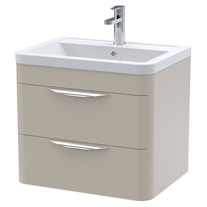 Parade 600mm Wall Hung Double Drawer Vanity Units