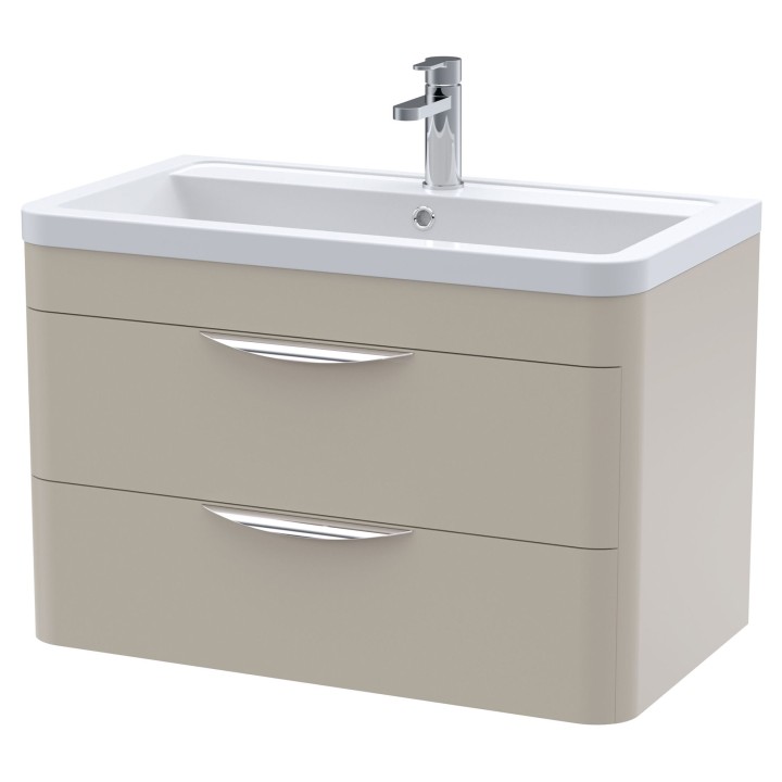 Parade 800mm Wall Hung Double Drawer Vanity Units